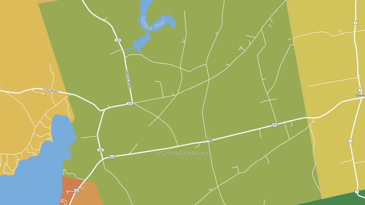 04987, ME Map of Drug-Related Crime Rates