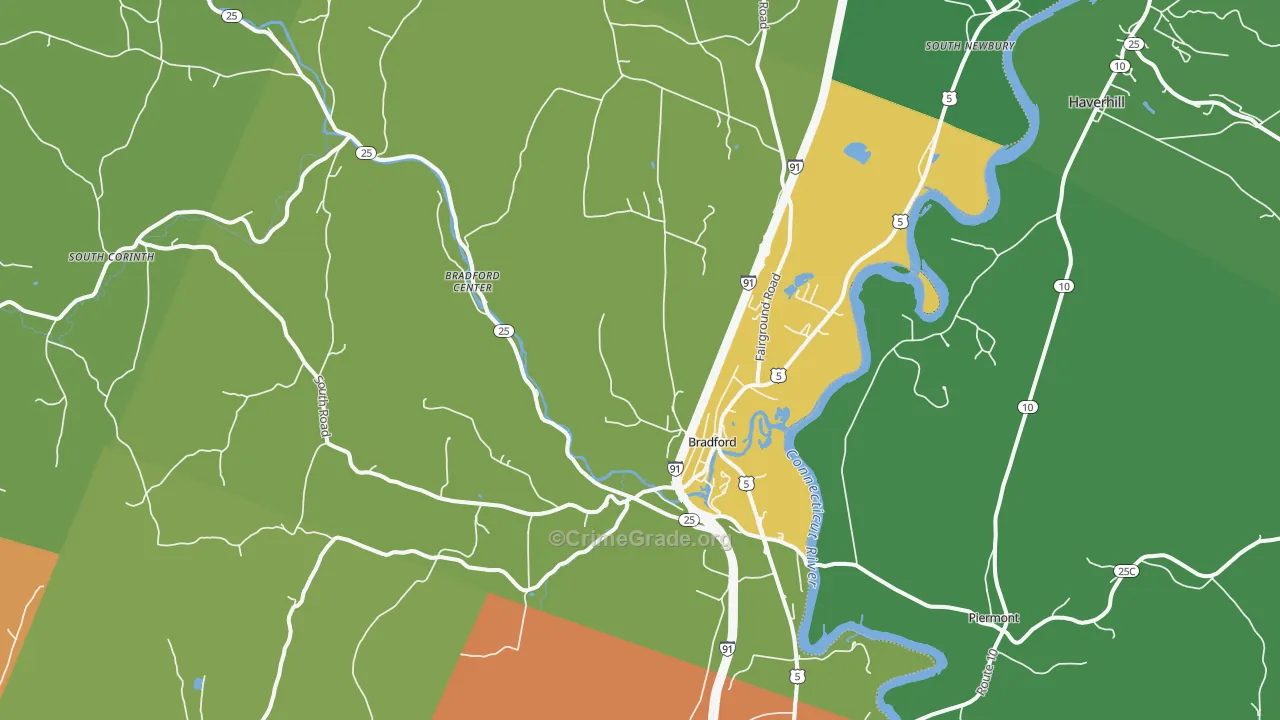 05033, VT Map of Drug-Related Crime Rates