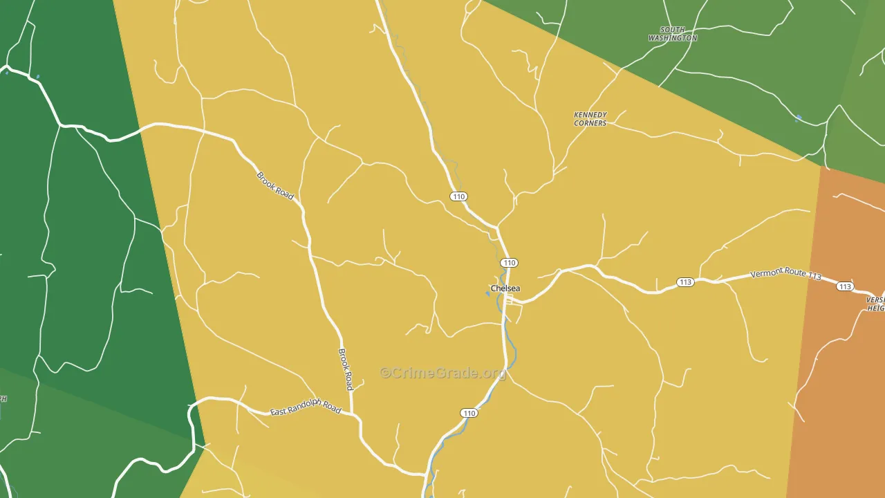 05038, VT Map of Drug-Related Crime Rates