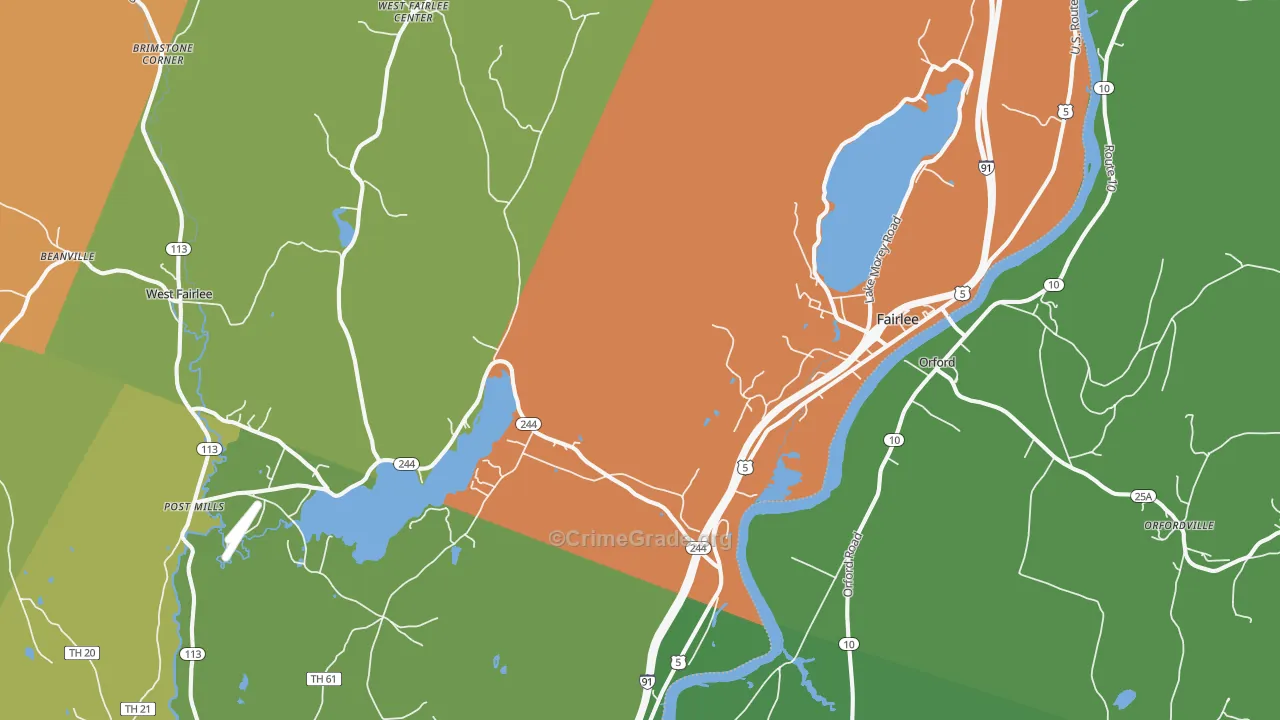 05045, VT Map of Drug-Related Crime Rates