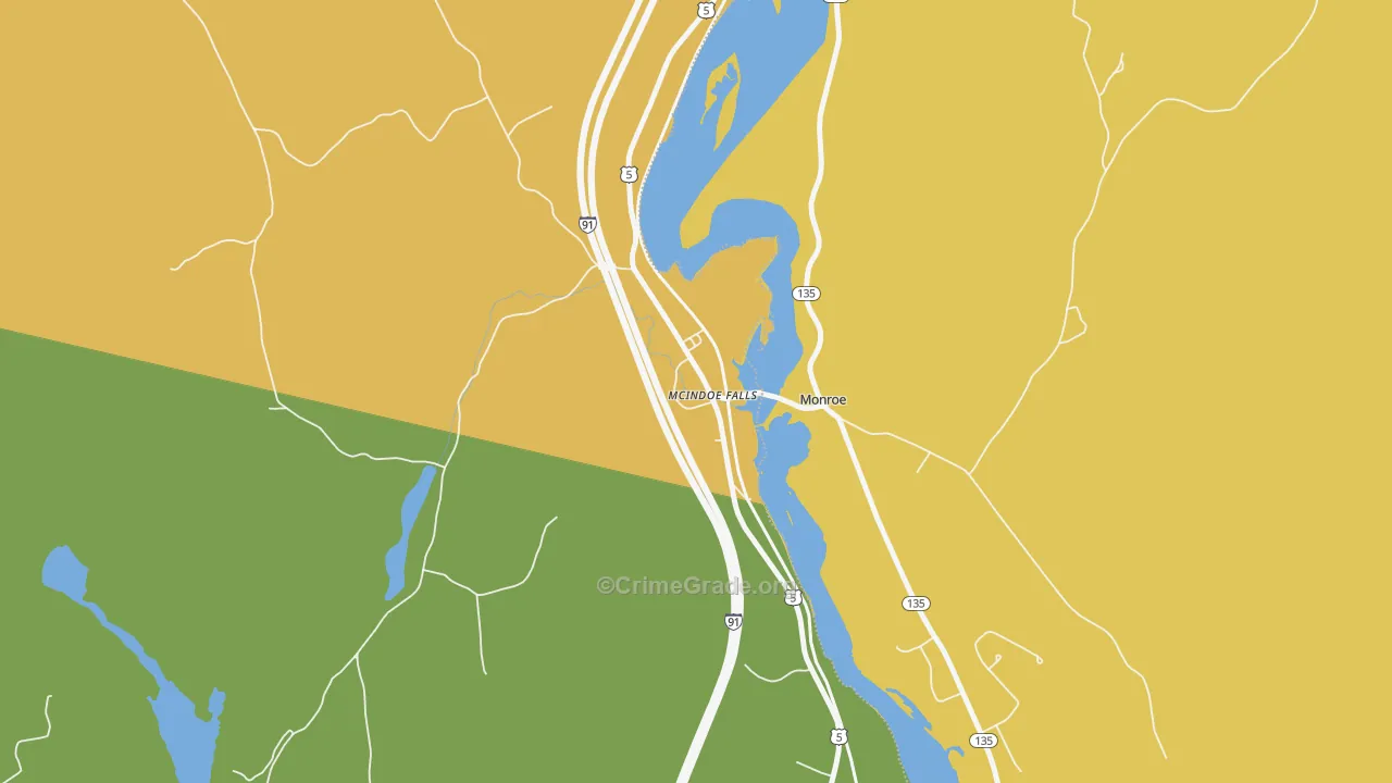 05050, VT Map of Drug-Related Crime Rates