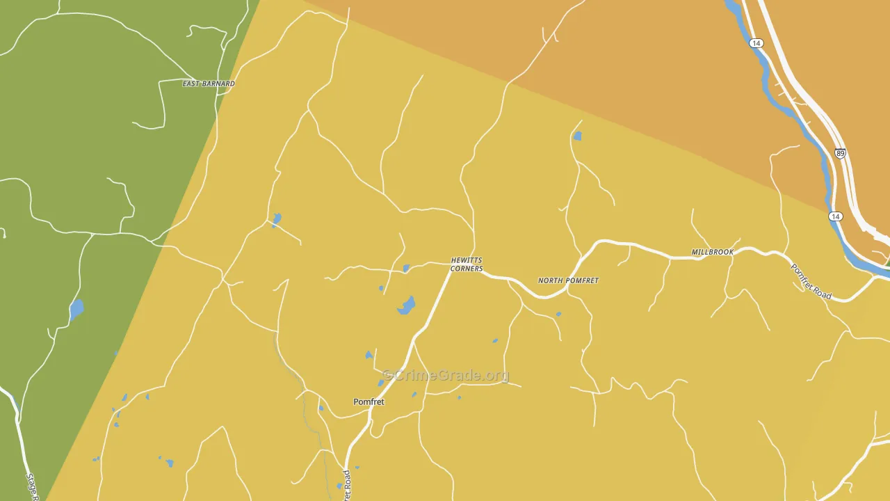 05053, VT Map of Drug-Related Crime Rates