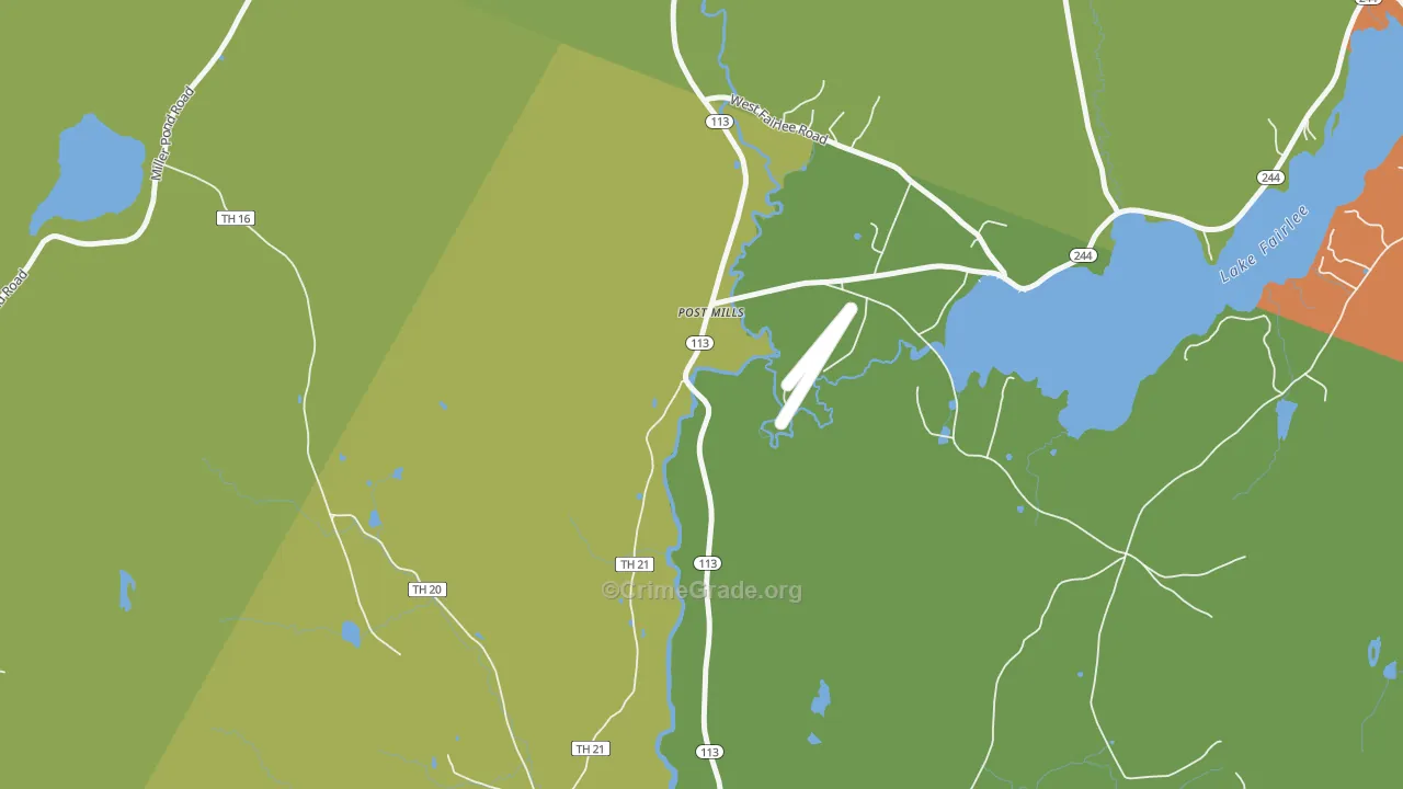 05058, VT Map of Drug-Related Crime Rates