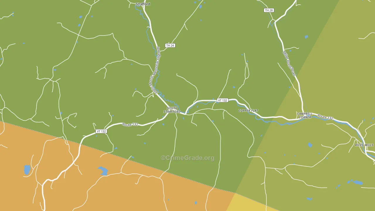 05070, VT Map of Drug-Related Crime Rates