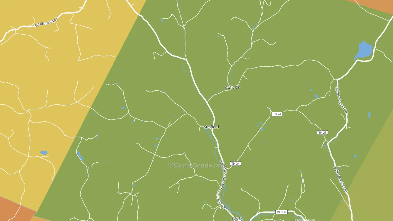 05072, VT Map of Drug-Related Crime Rates