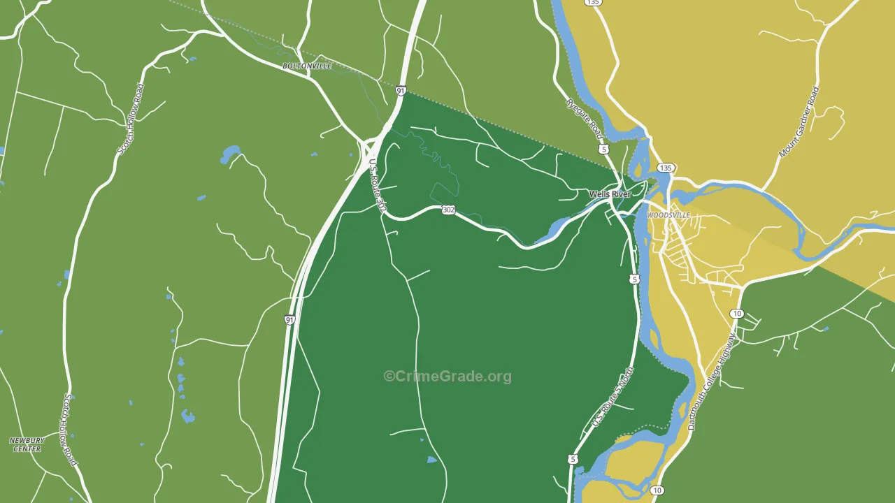 05081, VT Map of Drug-Related Crime Rates
