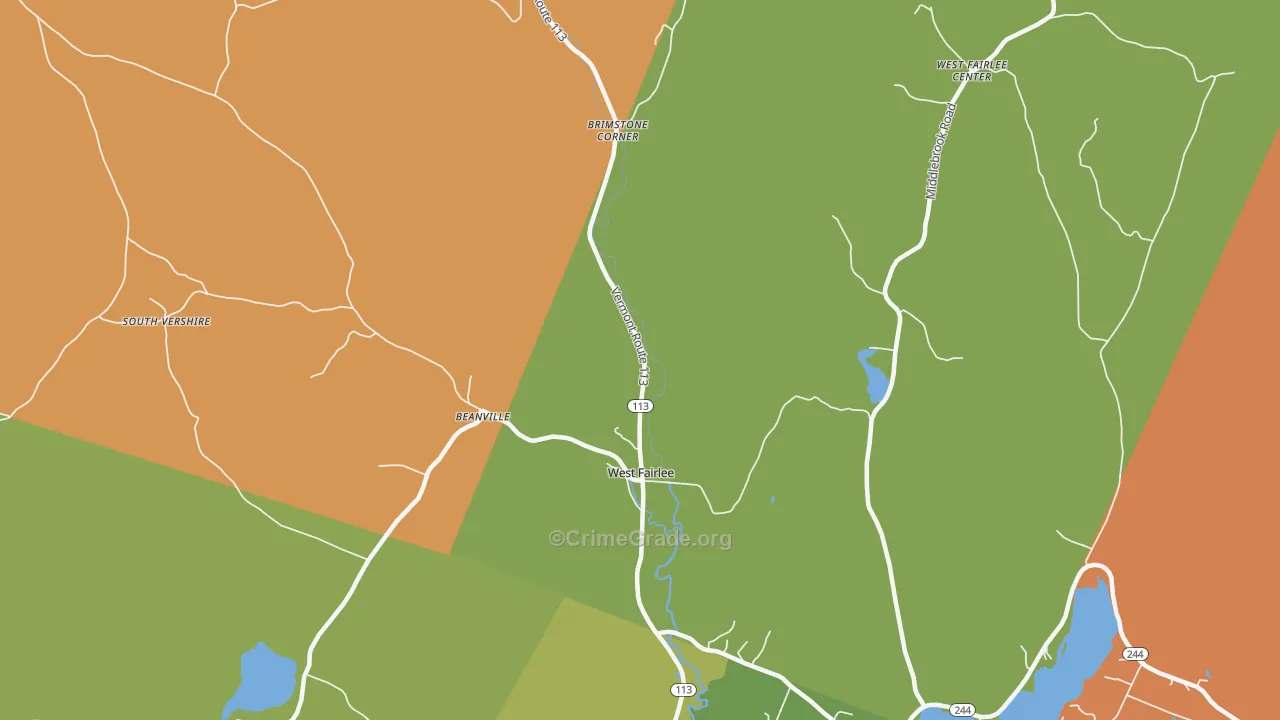 05083, VT Map of Drug-Related Crime Rates