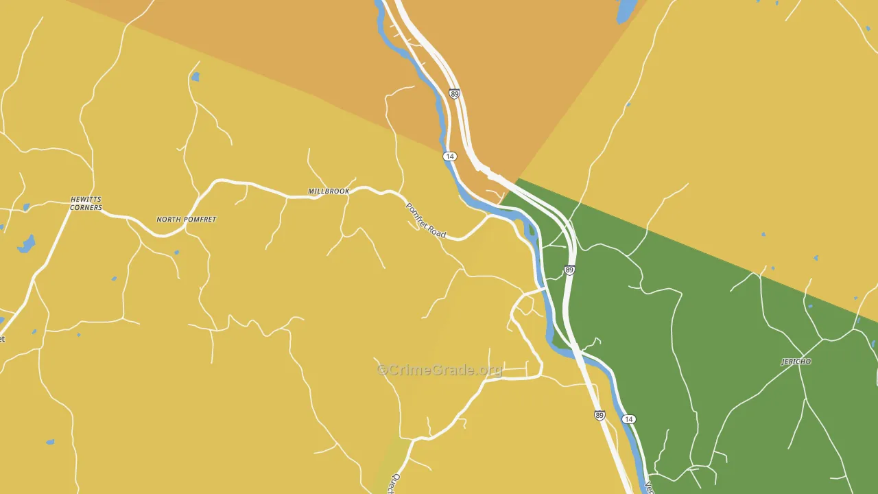05084, VT Map of Drug-Related Crime Rates