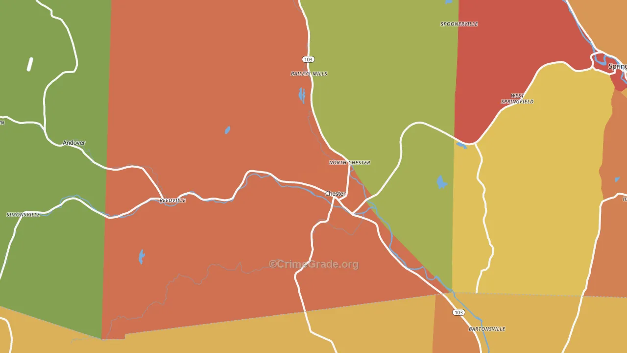 05143, VT Map of Drug-Related Crime Rates