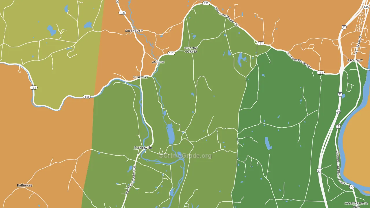 05151, VT Map of Drug-Related Crime Rates