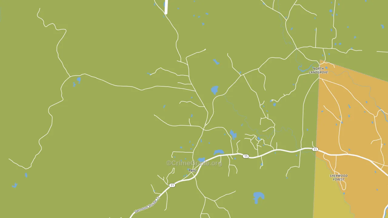 05152, VT Map of Drug-Related Crime Rates