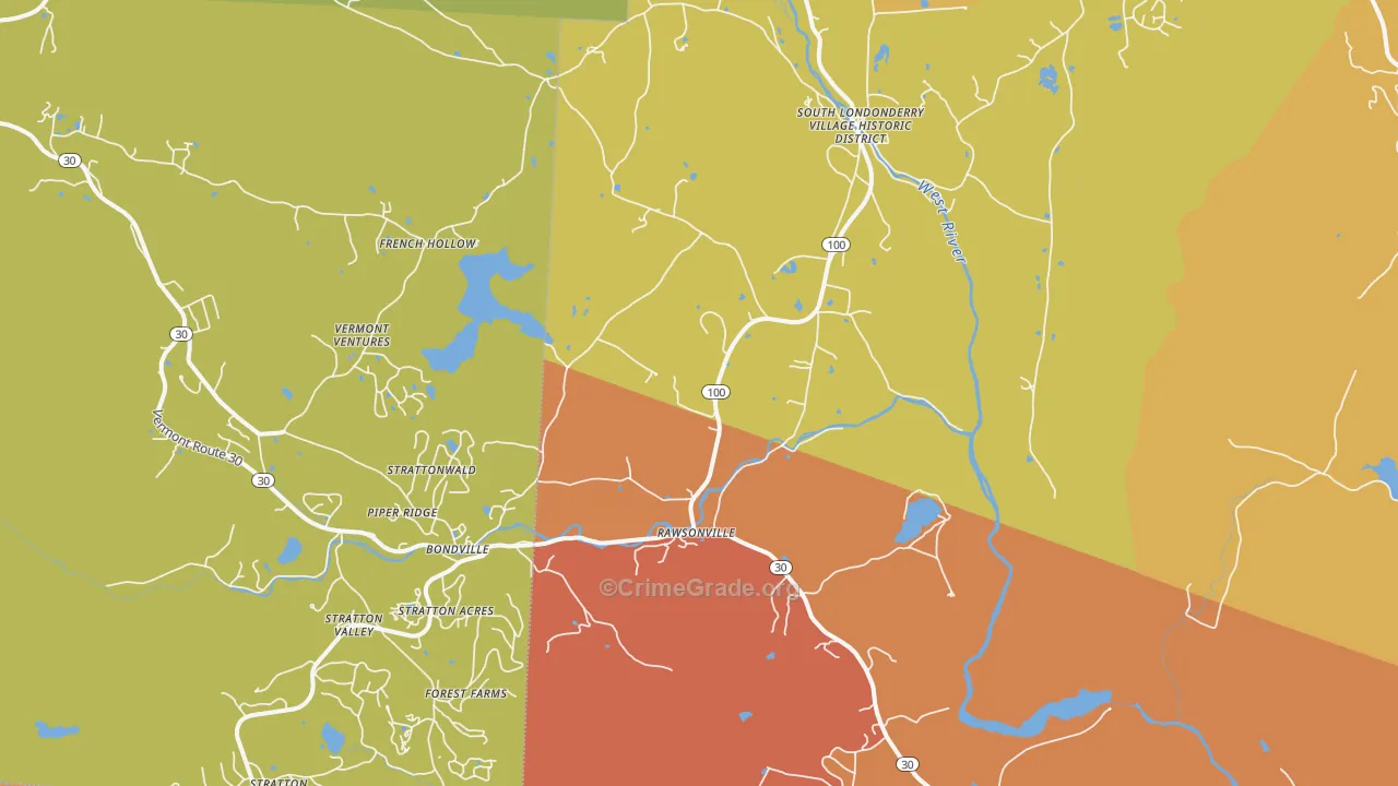 05155, VT Map of Drug-Related Crime Rates