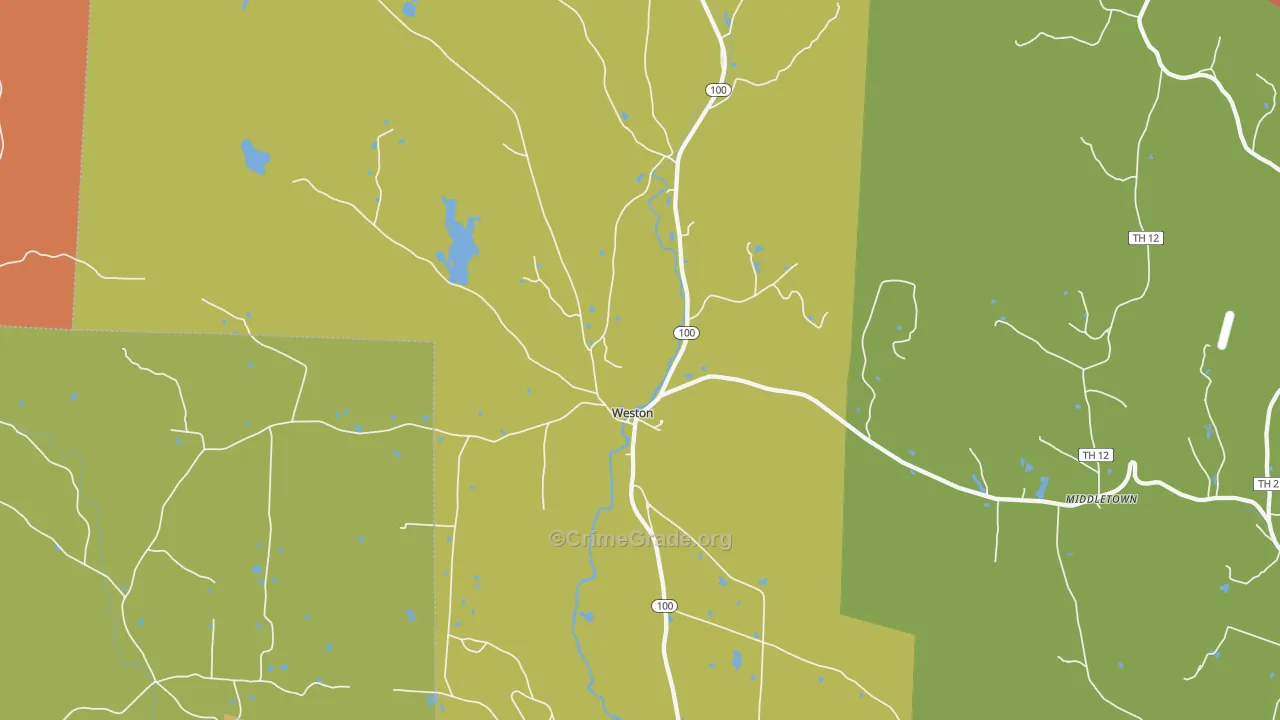 05161, VT Map of Drug-Related Crime Rates