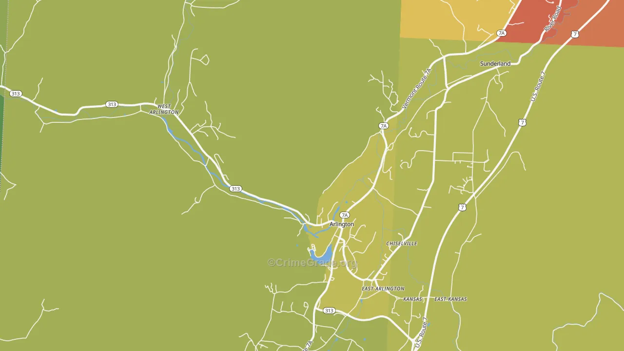 05250, VT Map of Drug-Related Crime Rates