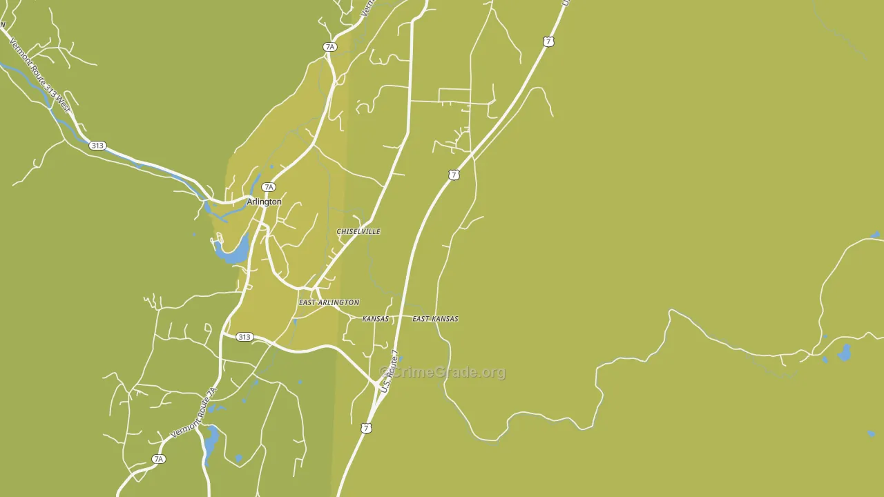 05252, VT Map of Drug-Related Crime Rates