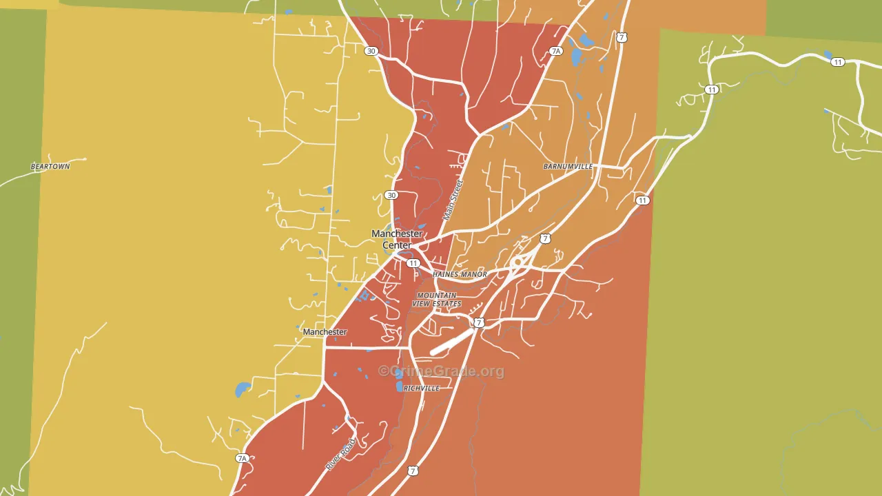 05255, VT Map of Drug-Related Crime Rates