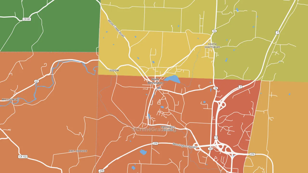 05257, VT Map of Drug-Related Crime Rates