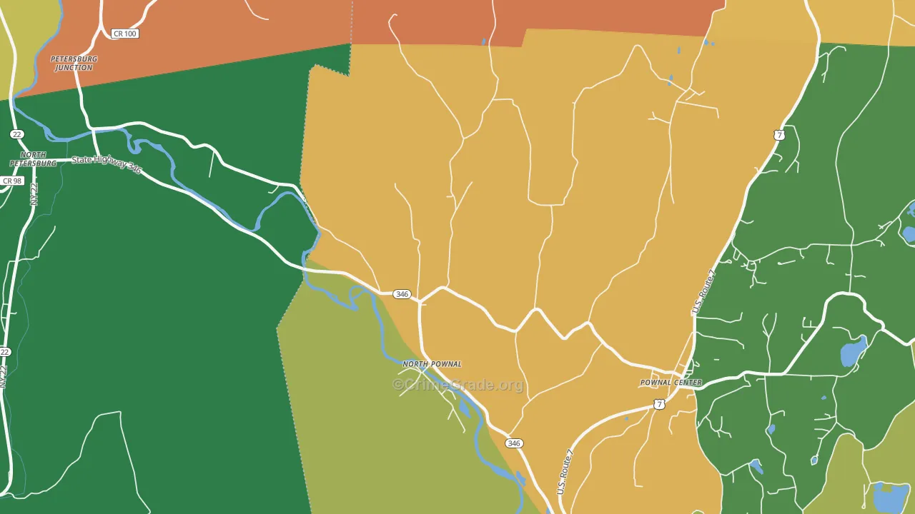 05260, VT Map of Drug-Related Crime Rates
