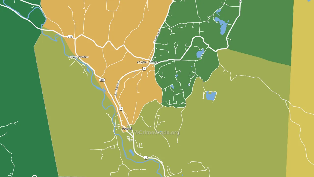 05261, VT Map of Drug-Related Crime Rates