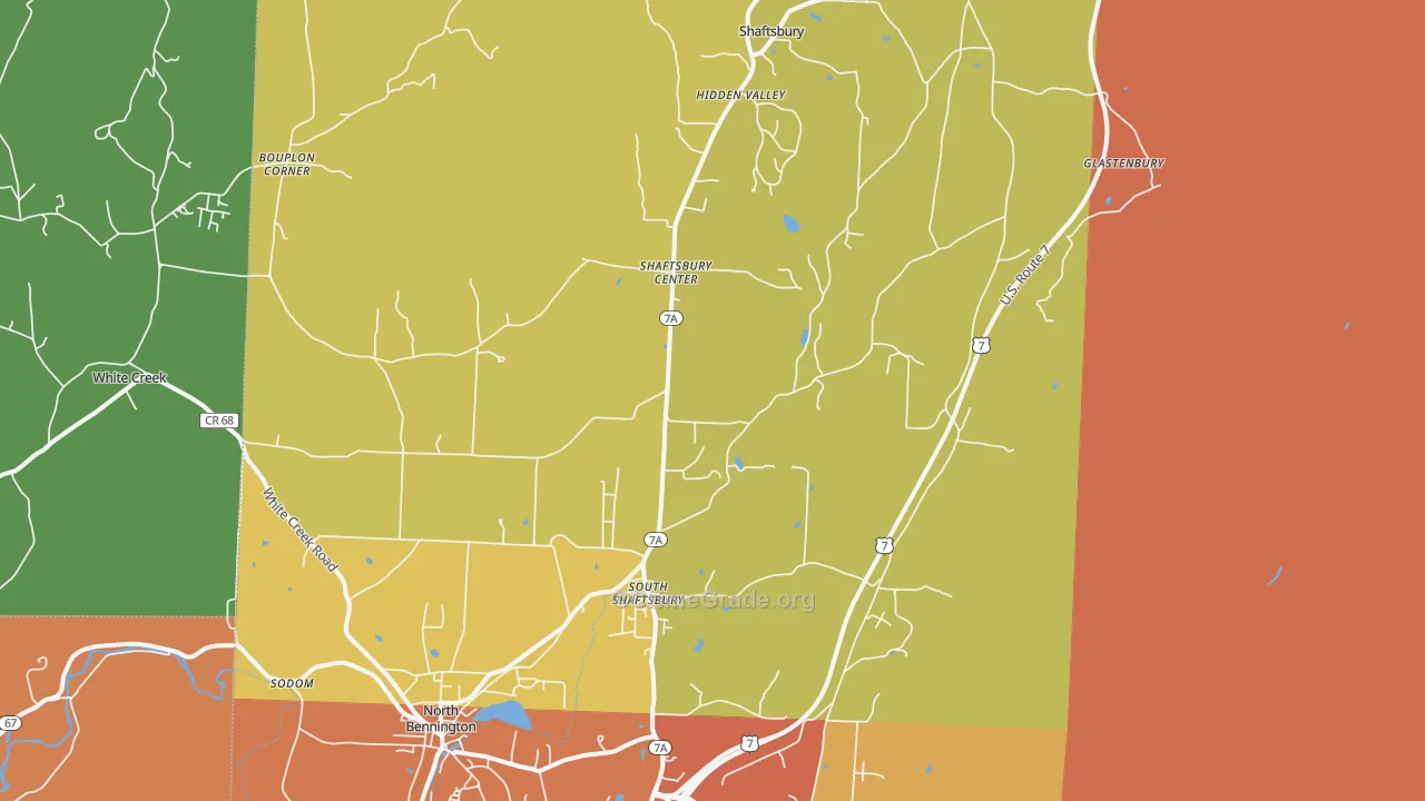 05262, VT Map of Drug-Related Crime Rates