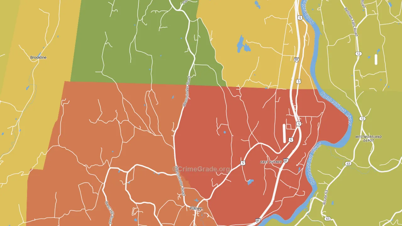 05346, VT Map of Drug-Related Crime Rates