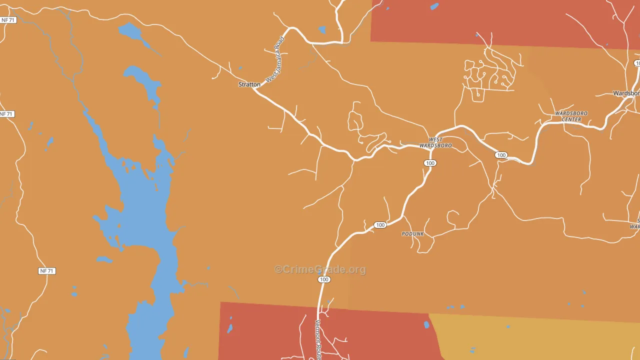 05360, VT Map of Drug-Related Crime Rates