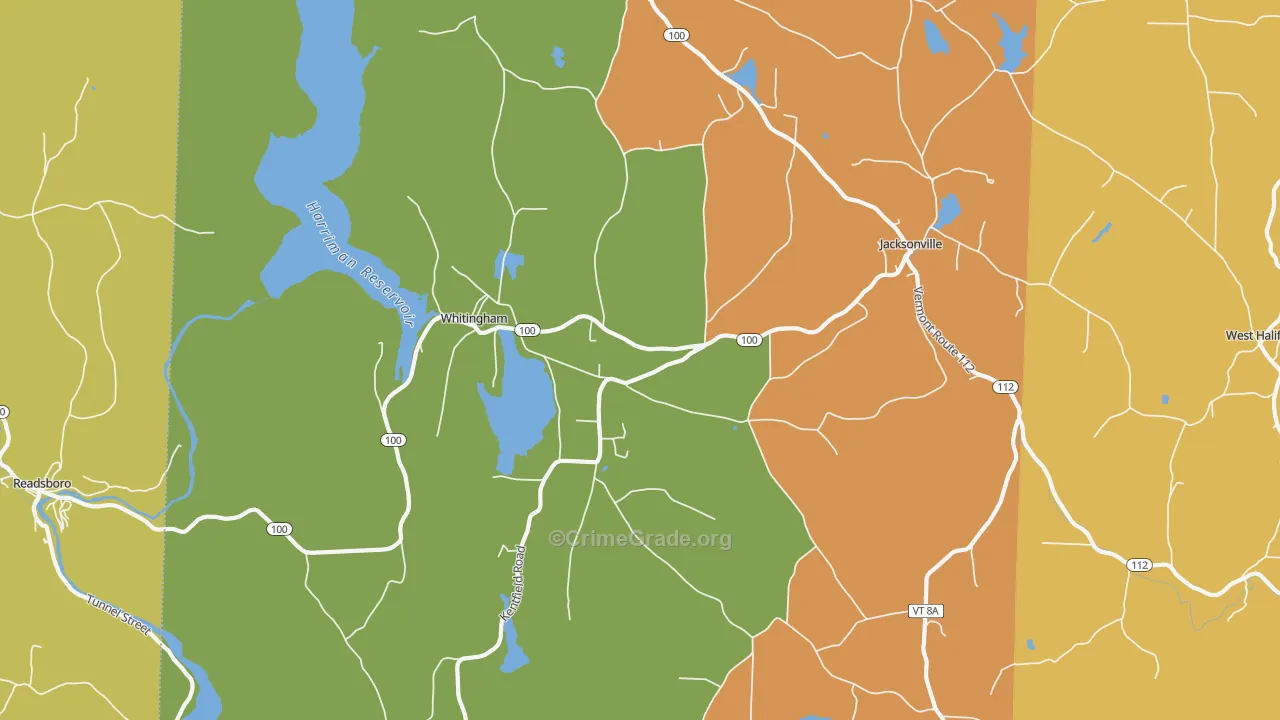05361, VT Map of Drug-Related Crime Rates
