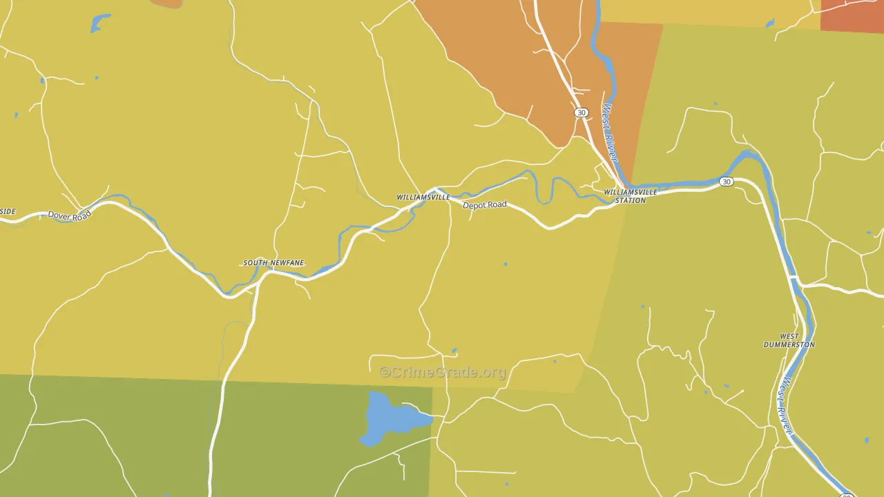 05362, VT Map of Drug-Related Crime Rates