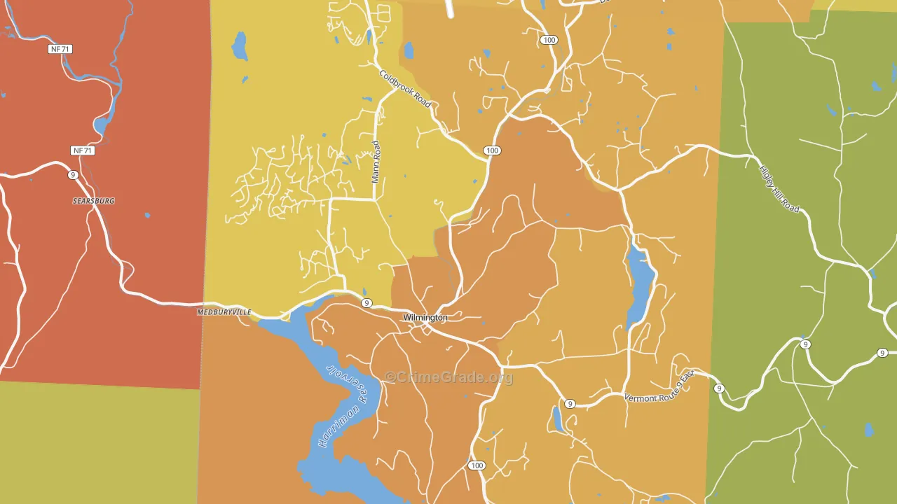 05363, VT Map of Drug-Related Crime Rates