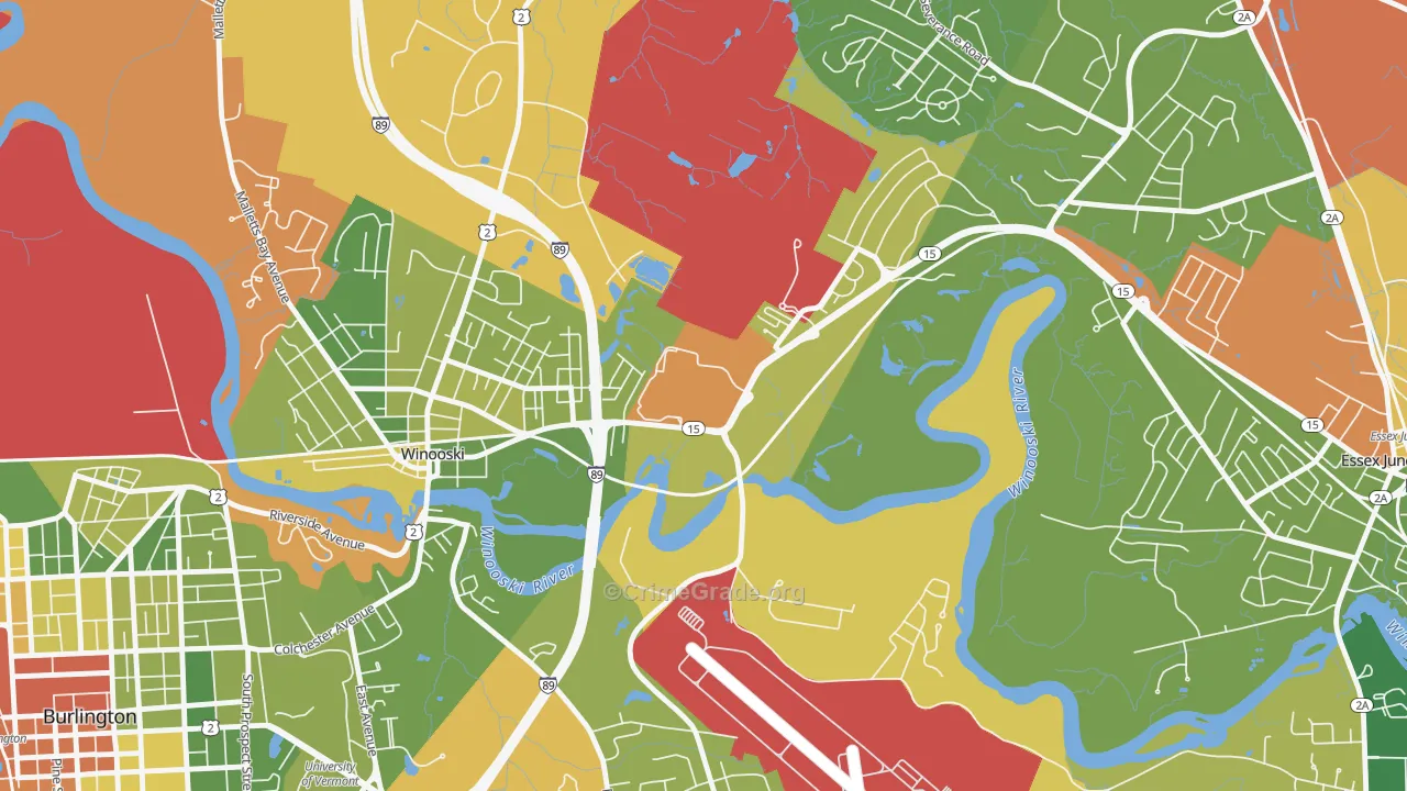 05439, VT Map of Drug-Related Crime Rates