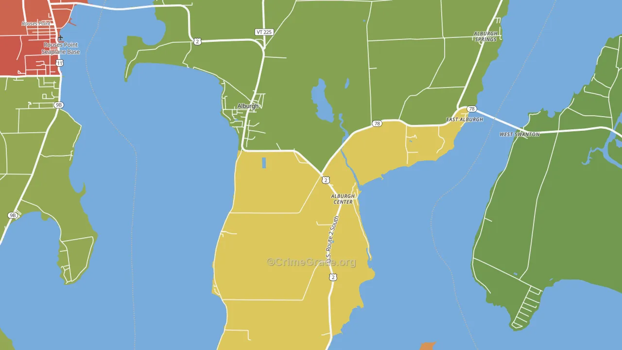 05440, VT Map of Drug-Related Crime Rates