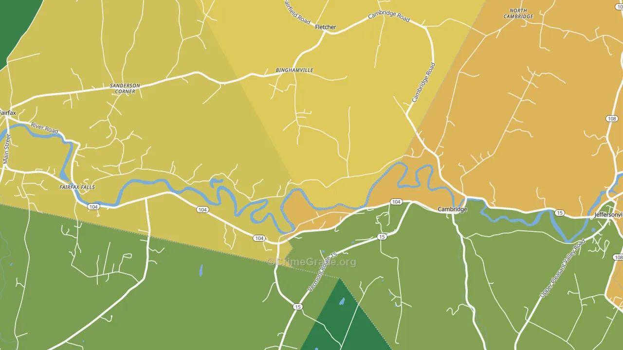 05444, VT Map of Drug-Related Crime Rates