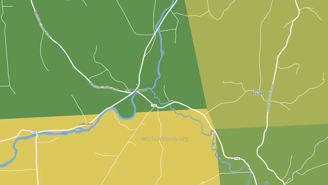 05447, VT Map of Drug-Related Crime Rates