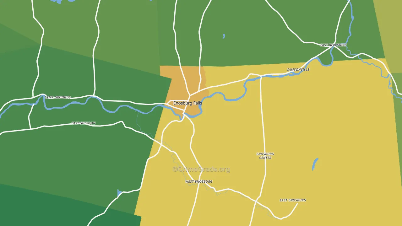 05450, VT Map of Drug-Related Crime Rates
