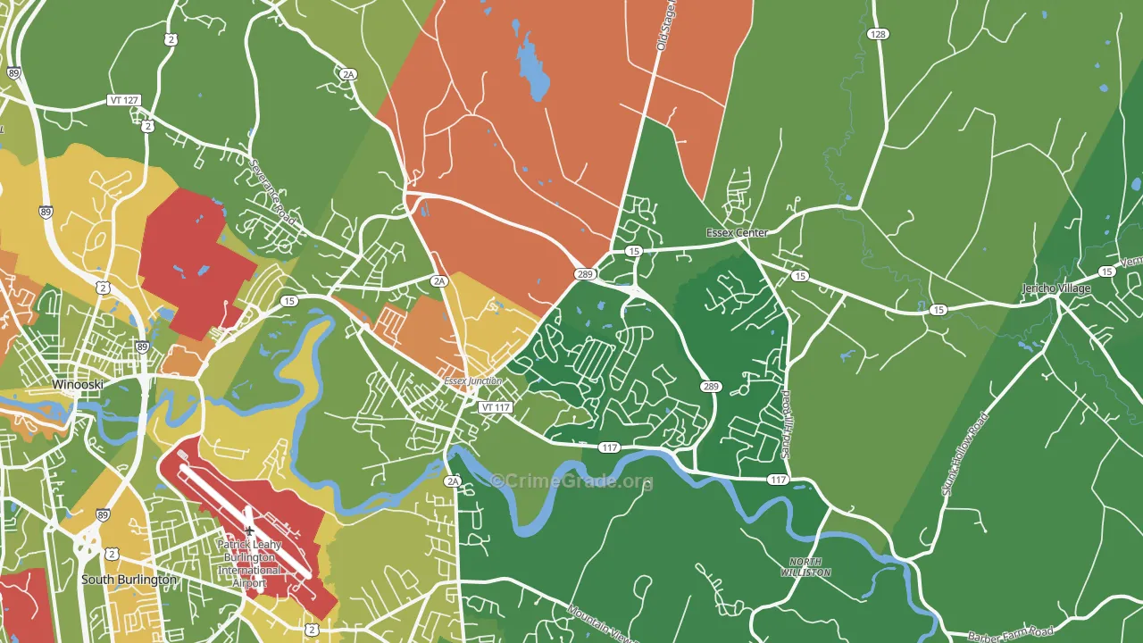 05452, VT Map of Drug-Related Crime Rates