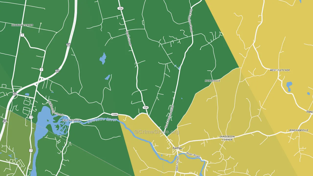 05454, VT Map of Drug-Related Crime Rates