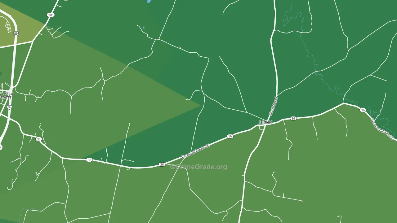 05455, VT Map of Drug-Related Crime Rates