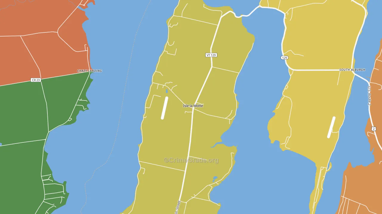 05463, VT Map of Drug-Related Crime Rates