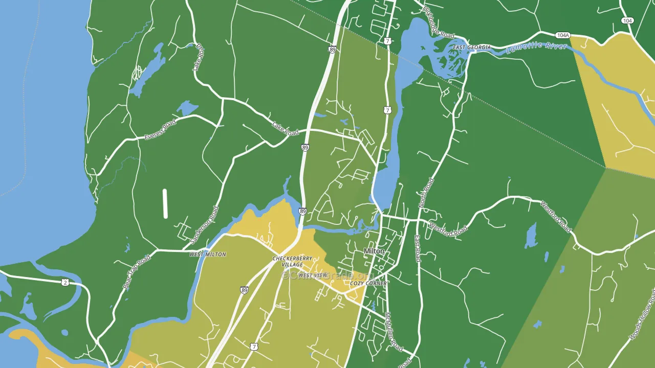 05468, VT Map of Drug-Related Crime Rates