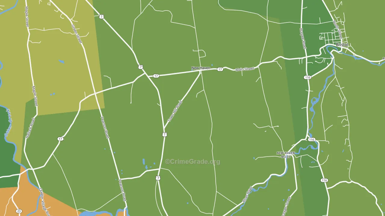 05472, VT Map of Drug-Related Crime Rates