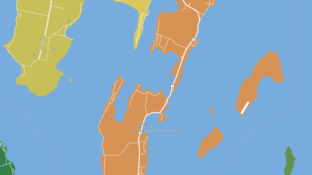 05474, VT Map of Drug-Related Crime Rates