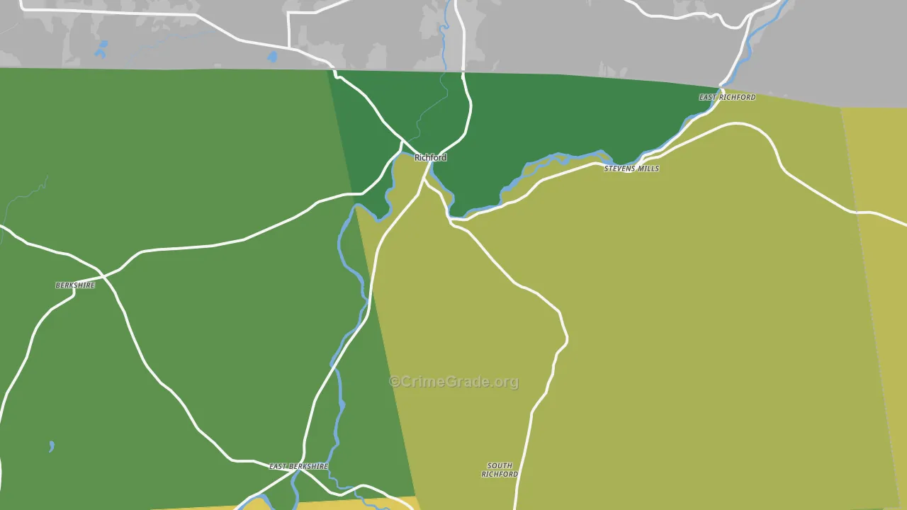 05476, VT Map of Drug-Related Crime Rates