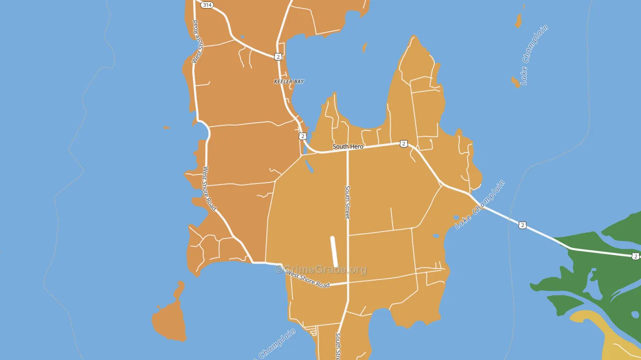 05486, VT Map of Drug-Related Crime Rates