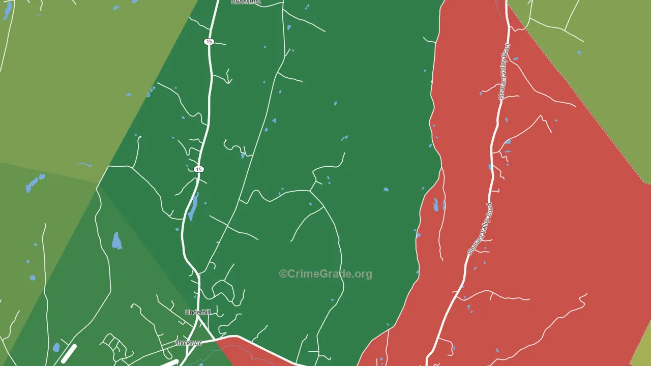 05489, VT Map of Drug-Related Crime Rates