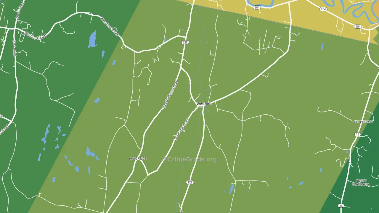 05494, VT Map of Drug-Related Crime Rates