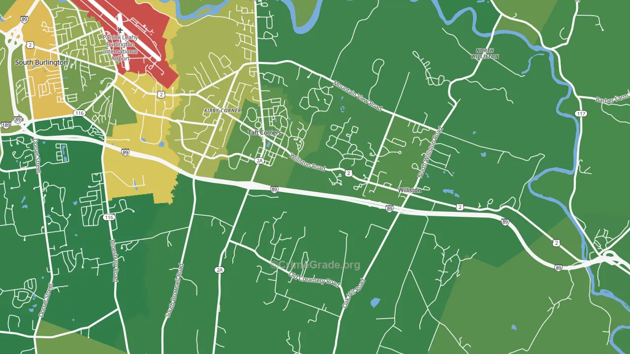 05495, VT Map of Drug-Related Crime Rates