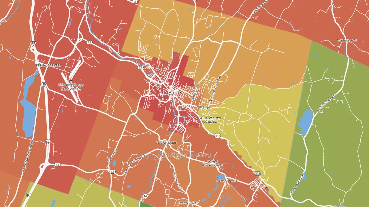 05641, VT Map of Drug-Related Crime Rates