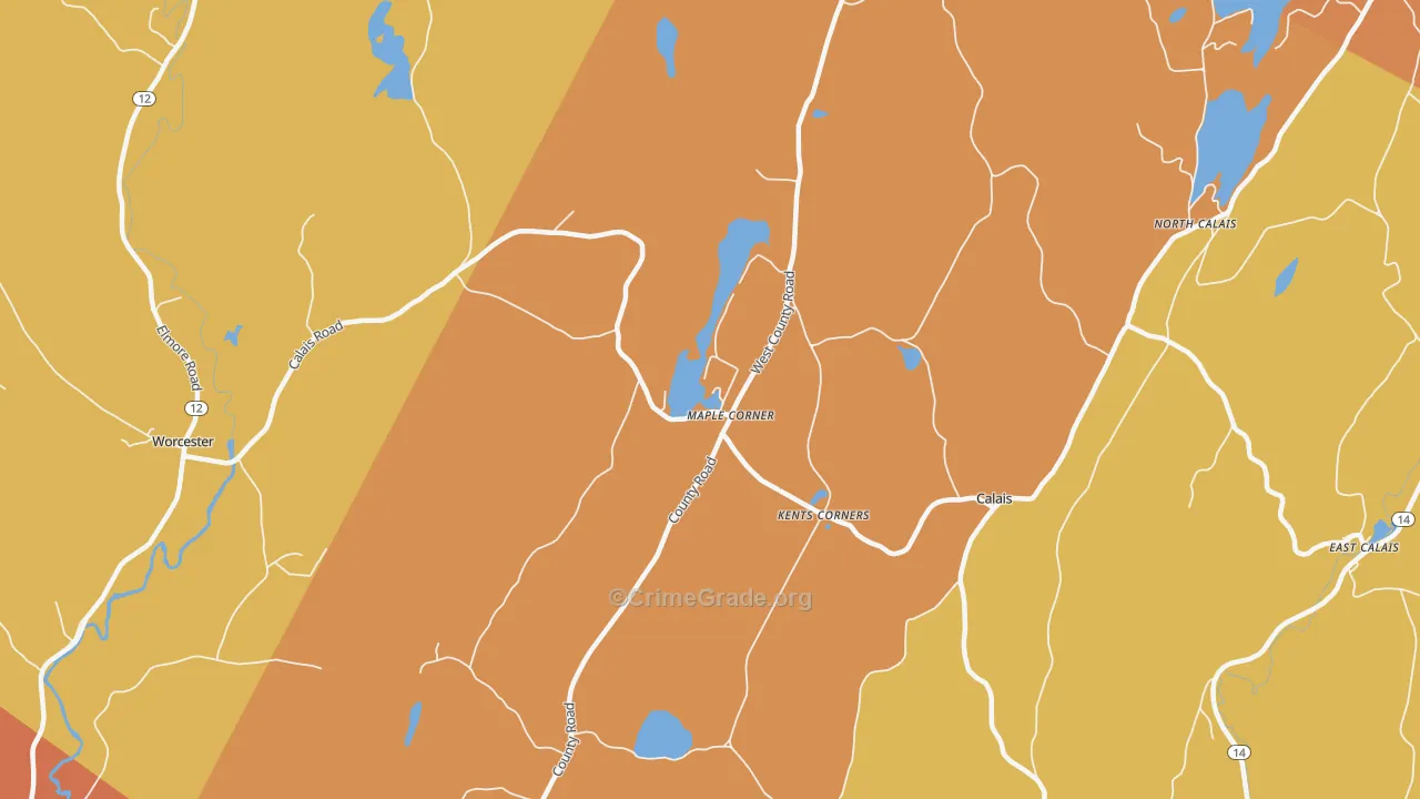 05648, VT Map of Drug-Related Crime Rates