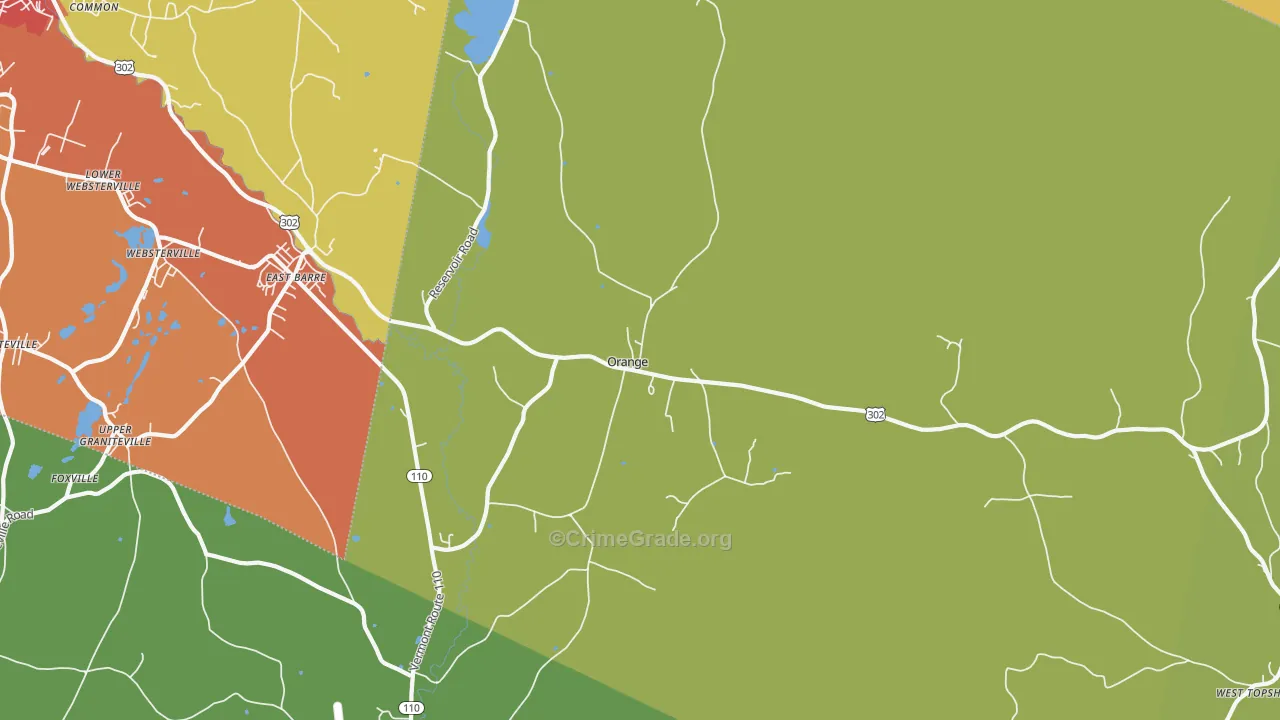 05649, VT Map of Drug-Related Crime Rates