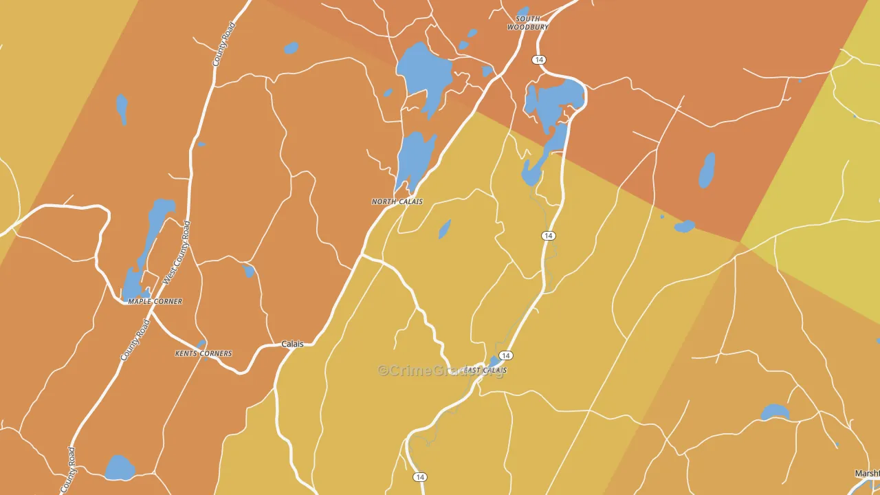 05650, VT Map of Drug-Related Crime Rates